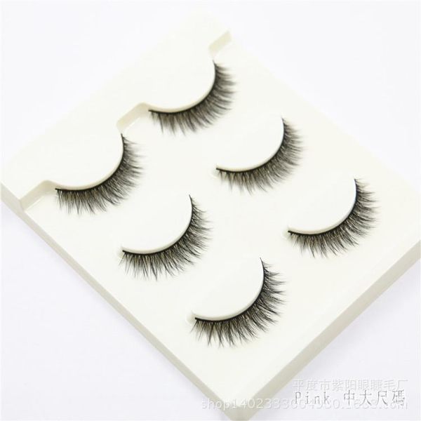 新款3D立體假睫毛K-3自然逼真濃密超柔軟型眼睫毛3對純手工3D立體假睫毛LZ317【Pink 中大尺碼】
