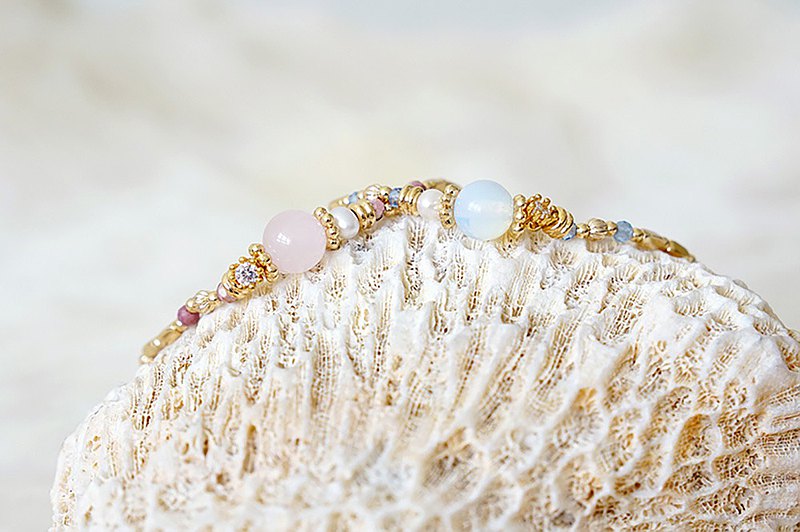 Ficelle妃紗輕珠寶-小蒐藏家-蛋白石手鍊