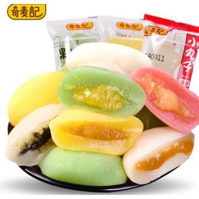 爆漿麻薯幹吃湯圓糯米糍小包裝糍粑幹湯圓網紅零食整箱驢打滾糕點