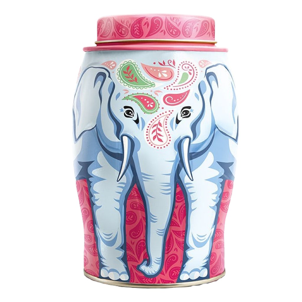 威廉森茶-摩登佩斯利大象茶罐(內含伯爵茶/40個熱封式茶包)