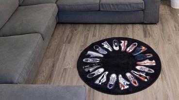 以歷代經典 Nike Air Max 為靈感的巨型地毯