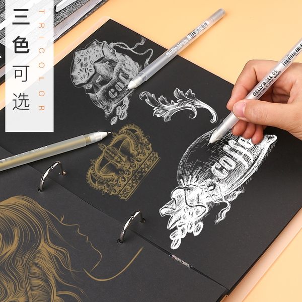 【TT】白色記號筆不掉色輪胎筆手繪高光油漆筆防水銀色金色油性簽名簽字筆補漆繪畫塗鴉