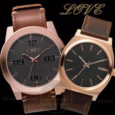 NIXON 實體店潮流玫瑰金愛戀情人對錶 A045-2001/A243-2001公司貨/情人節/禮物