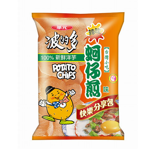 華元波的多洋芋片-蚵仔煎辣味100g【愛買】