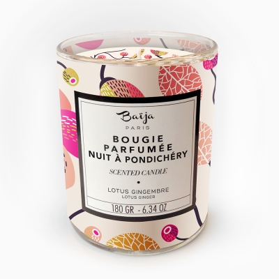 Les nez香鼻子法式選品nBaija巴黎百嘉 極致享受的香氛品牌n泰姬瑪哈之夢(蓮花紫薑)n100%植物蠟製成n在家營造出高雅氛圍