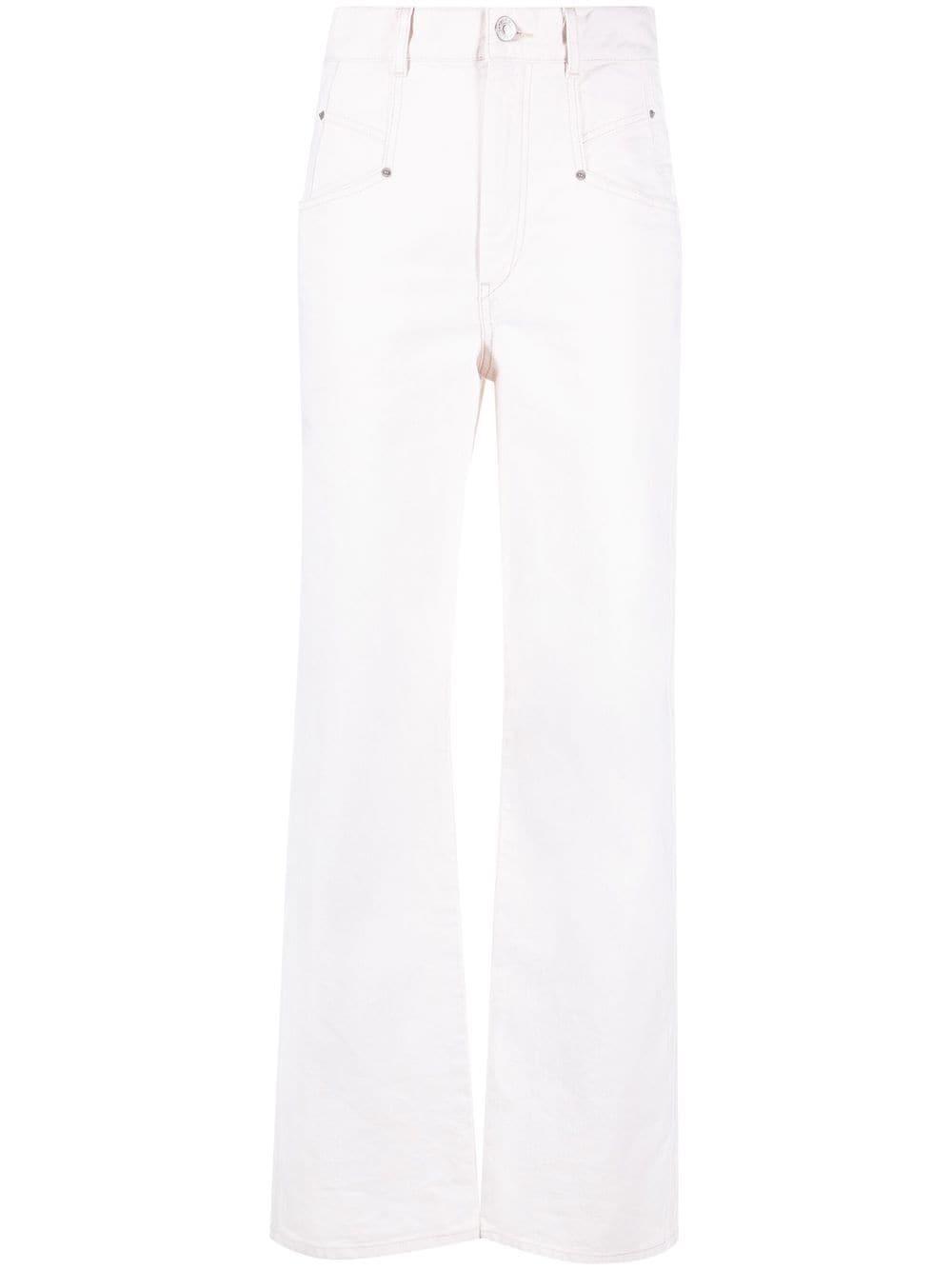 Isabel Marant - Dileskoa flared jeans - women - Cotton - 34 - Neutrals