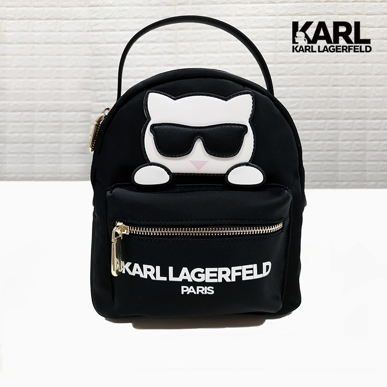 特別價3999★【KARL LAGERFELD】CHOUPETTE偷窺後背包 (原廠公司貨)