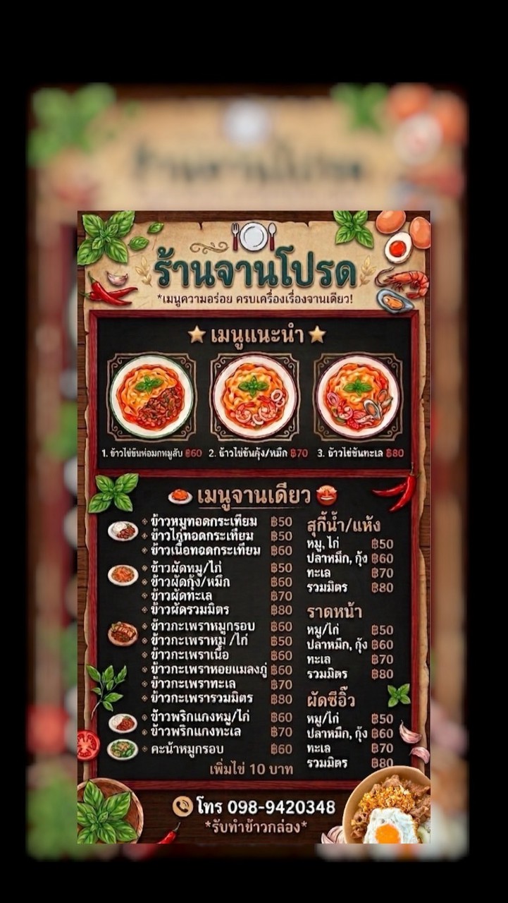 จานโปรด