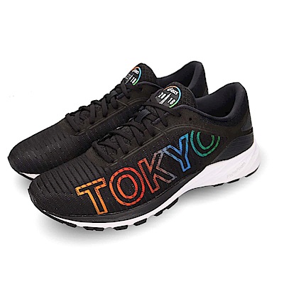 品牌: ASICS型號: T8E2Q9090Dynaflyte 2Tokyo 東京馬拉松輕量避震 透氣 舒適 黑 彩