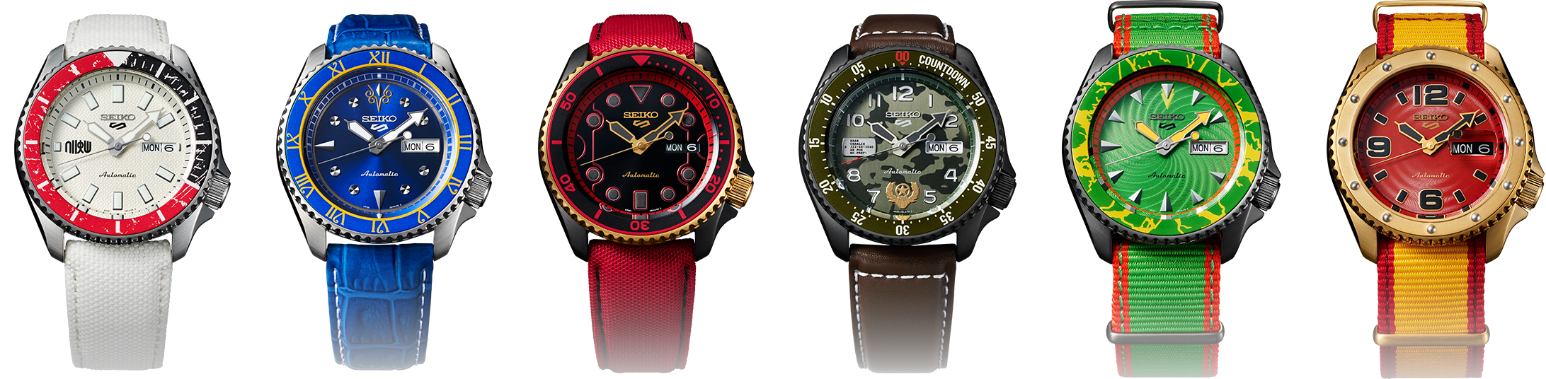 SEIKO 5 Sports X Street Fighter V 快打旋風限量聯名款 4R36-08P0W/SRPF19K1 隆(RYU)