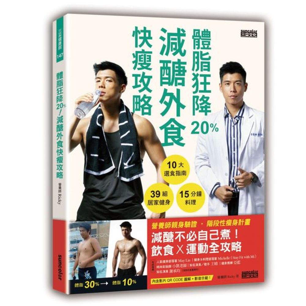 暢銷食譜《減醣快瘦 氣炸鍋料理》營養師Ricky， 不只擁有營養師專業，還同時擁有健身教練證照！ 現在接過眾多廣告拍攝、身為人氣Youtuber、外表陽光型男的他，其實體脂曾高達30%！ 他首次曝光黑