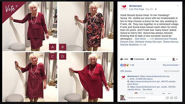 Kisah Nenek Butuh Bantuan Pilih Gaun untuk Pernikahannya di Facebook