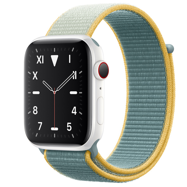 Apple Watch Edition (GPS + 行動網路)；44 公釐精密陶瓷錶殼；日照色運動型錶環
