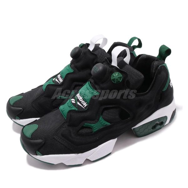 Reebok 慢跑鞋 Insta Pump Fury OG MU 黑 綠 女鞋 休閒鞋 運動鞋【PUMP306】 DV8292