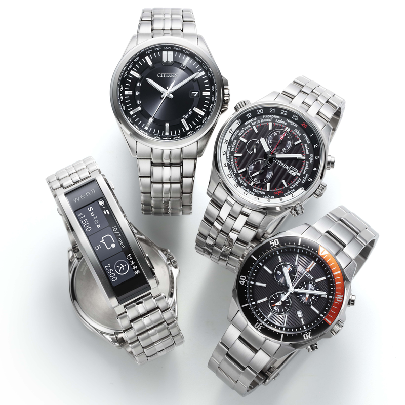 CITIZEN ATTESA wena3 スマートウォッチ シチズン、ソニー製スマートウォッチwena 3搭載モデル。家電の