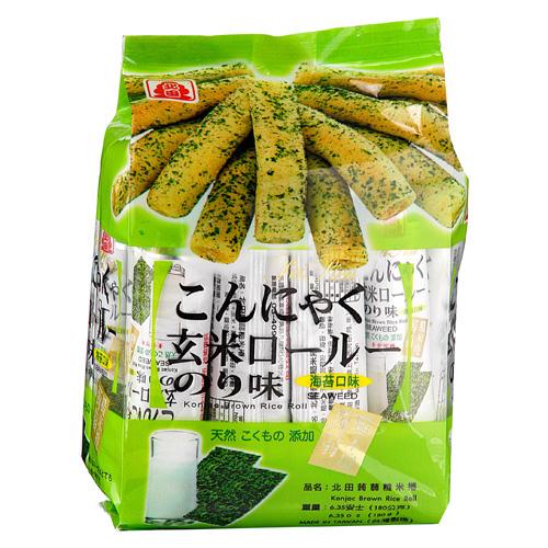 北田蒟蒻糙米卷-海苔口味160g【愛買】