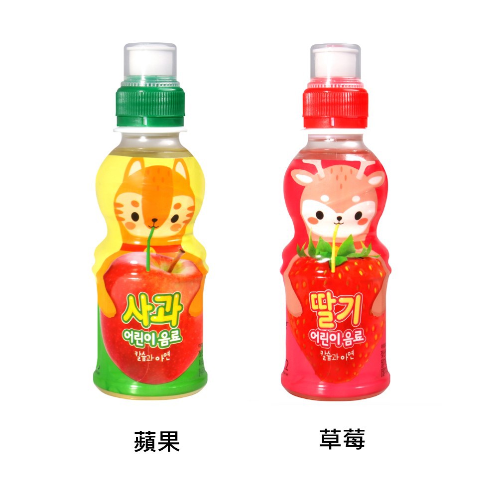 NO BRAND 可愛動物飲料-蘋果風味/草莓風味 (200ml) 蝦皮24h 現貨