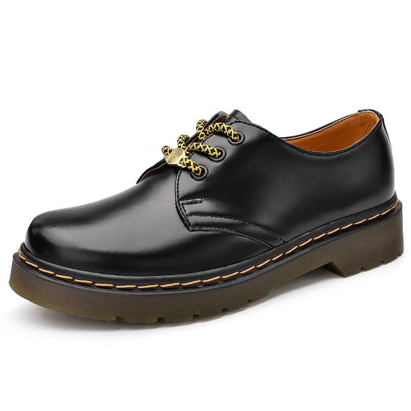 【台灣熱銷】限時特價 時尚戶外馬丁鞋 短靴 DR.Martens 馬丁博士情侶款低幫亞光皮鞋 大碼 35-45