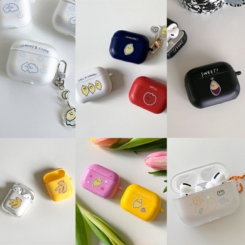 *second morning 檸檬 耳機殼 地瓜 蘋果 雲朵 香蕉 AirPods Pro Airpod3代耳機套