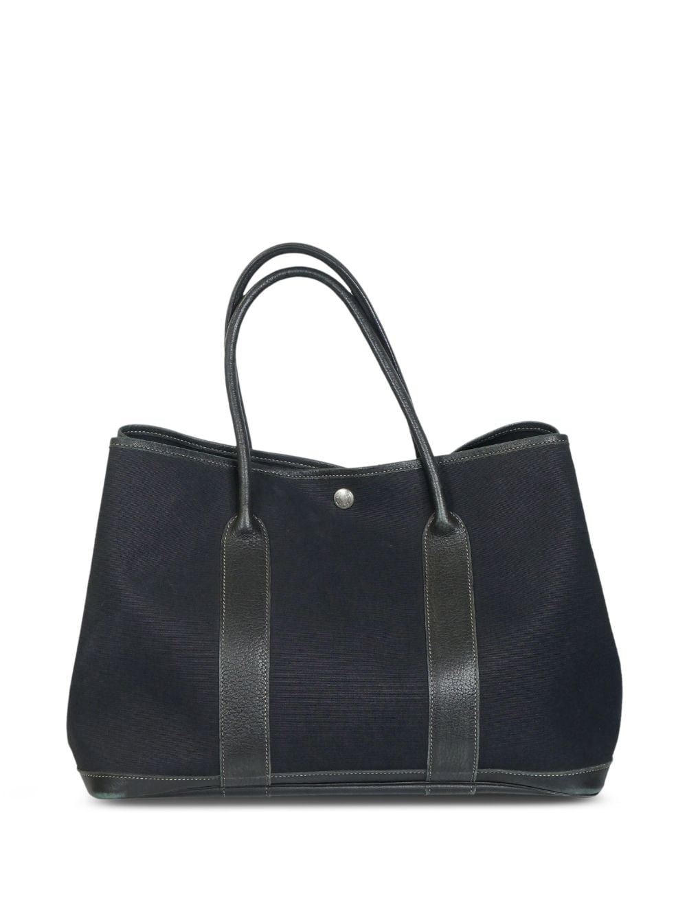 Hermès - 2003 pre-owned Garden Party handbag - women - Canvas - One Size - Black