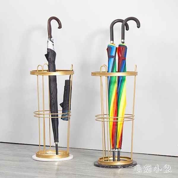 北歐簡易雨傘架大理石雨傘桶家用放傘架酒店大堂創意雨傘收納神器JA7016『毛菇小象』