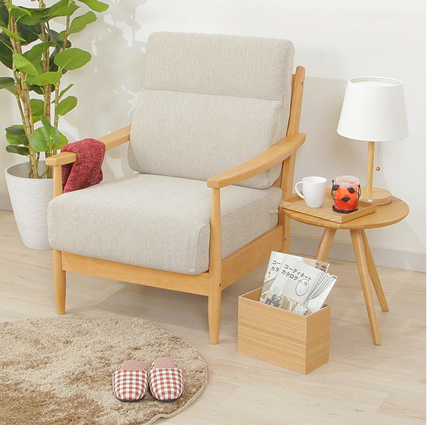 宜得利單人布沙發