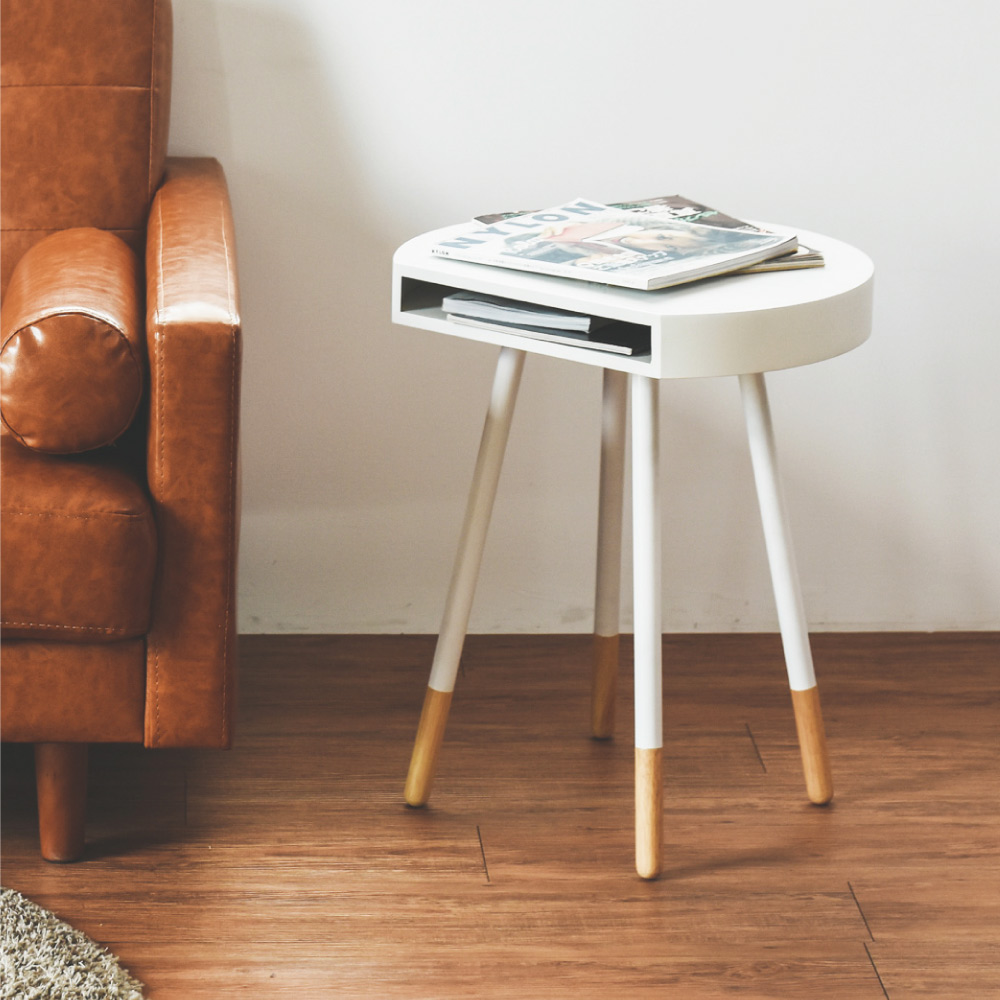 Peachy Life 美學配色腳半圓型咖啡桌/茶几桌(3色可選)