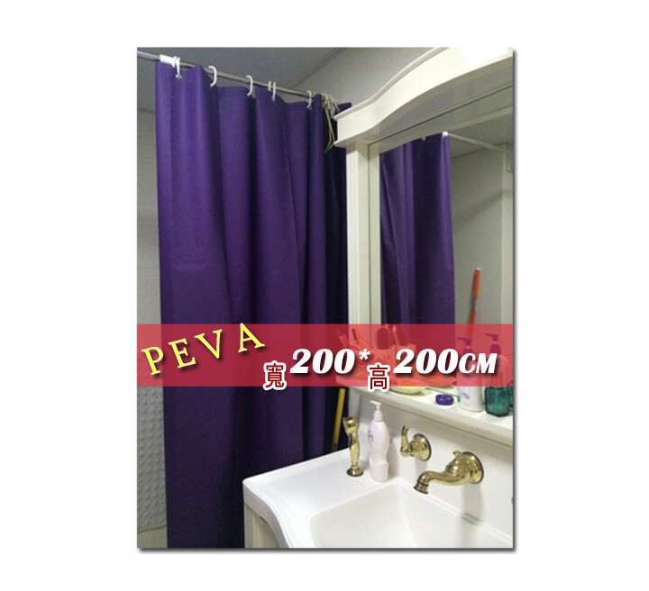超防潑水保持浴室乾燥讓浴室更乾淨更安全除 了當浴簾使用也可當空間分隔幕簾或窗簾桌巾 遮雨布露營/野餐當成地墊使用喔~~多用途耐 用! -- 100%peva改良式無氯塑料為環保材質可安 心使用 --百