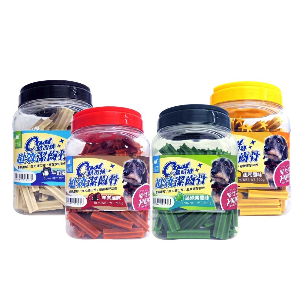 可協助抑制牙菌斑及牙結石形成 有助於狗狗口氣清新清潔牙齒更能維護狗狗口腔衛生及整體健康 超強潔牙功效添加降低寵物便便臭味配方 香味濃郁強力適口性產品已外銷多國 羊肉風味 成份澱粉雞肉植物纖維甘油菠蘿蜜