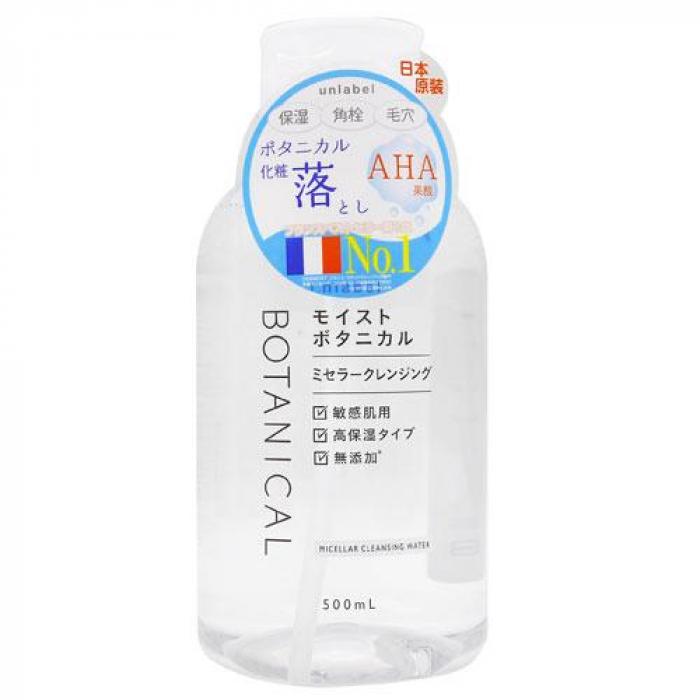 日本 UNLABEL 植物高保濕卸妝水 500ml