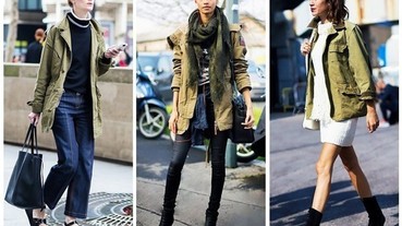 不只是粗獷！軍裝外套的 12 種時尚穿法！