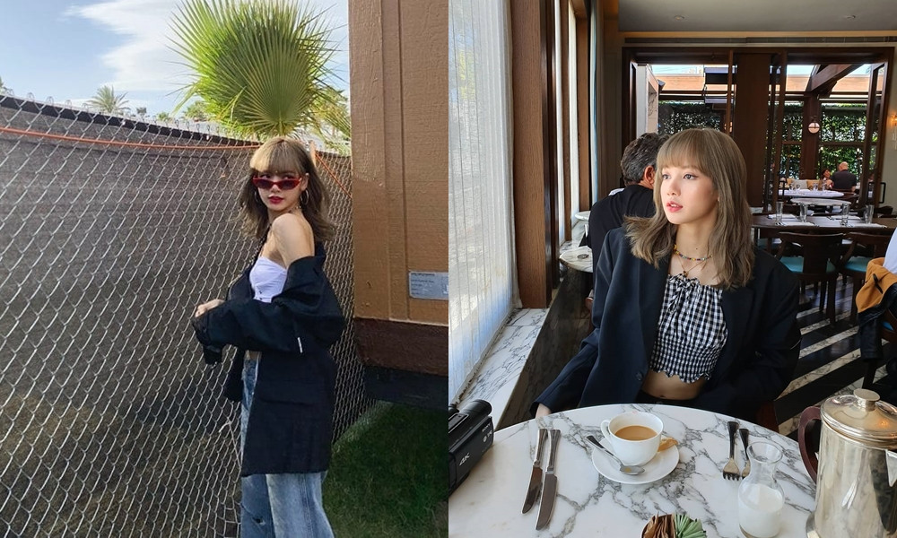 BLACKPINK Lisa經典髮型2：亞麻灰X鎖骨髮