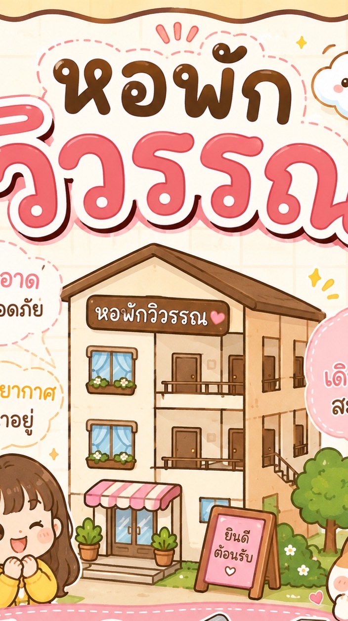 หอพักวิวรรณ1/2🏘️