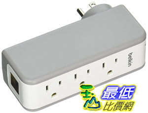 [106美國直購] Belkin 插座 BST300BG Wall Mountable Surge Protector, External