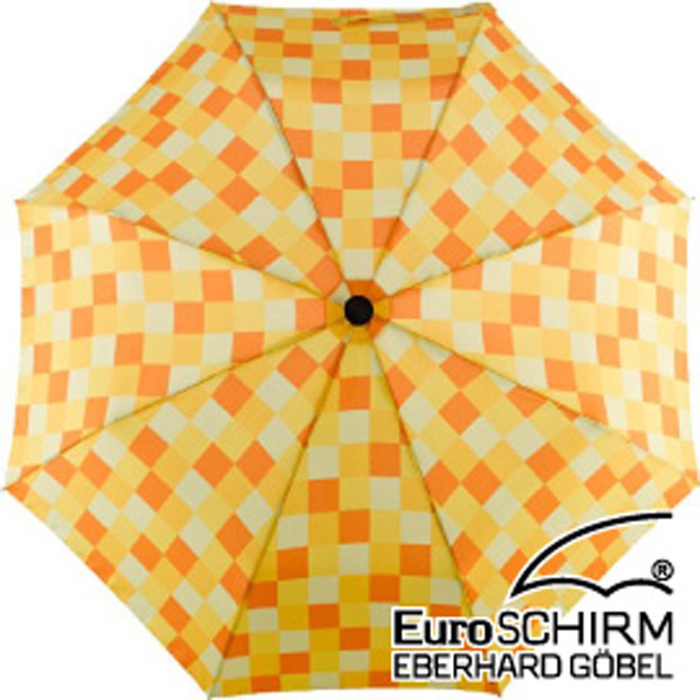 EuroSCHIRM 輕巧迷你晴雨傘(方格亮黃) 1028-CWS3 輕量 迷你 摺疊