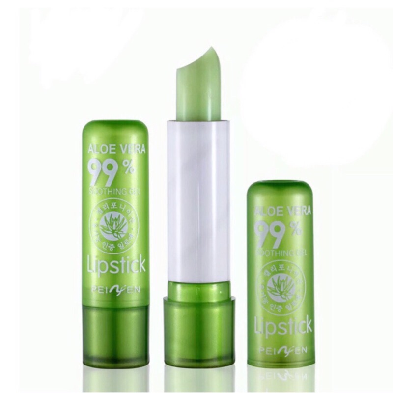 【商品特色】1.溫感變色 粉嫩動人2.自然透紅 不易掉色 【詳細規格】1.商品名稱:[現貨]蘆薈魔幻溫感變色唇膏口紅2.容量/規格:3.5g 3.保存期限:2022.12.064.產地:中國1.超商運