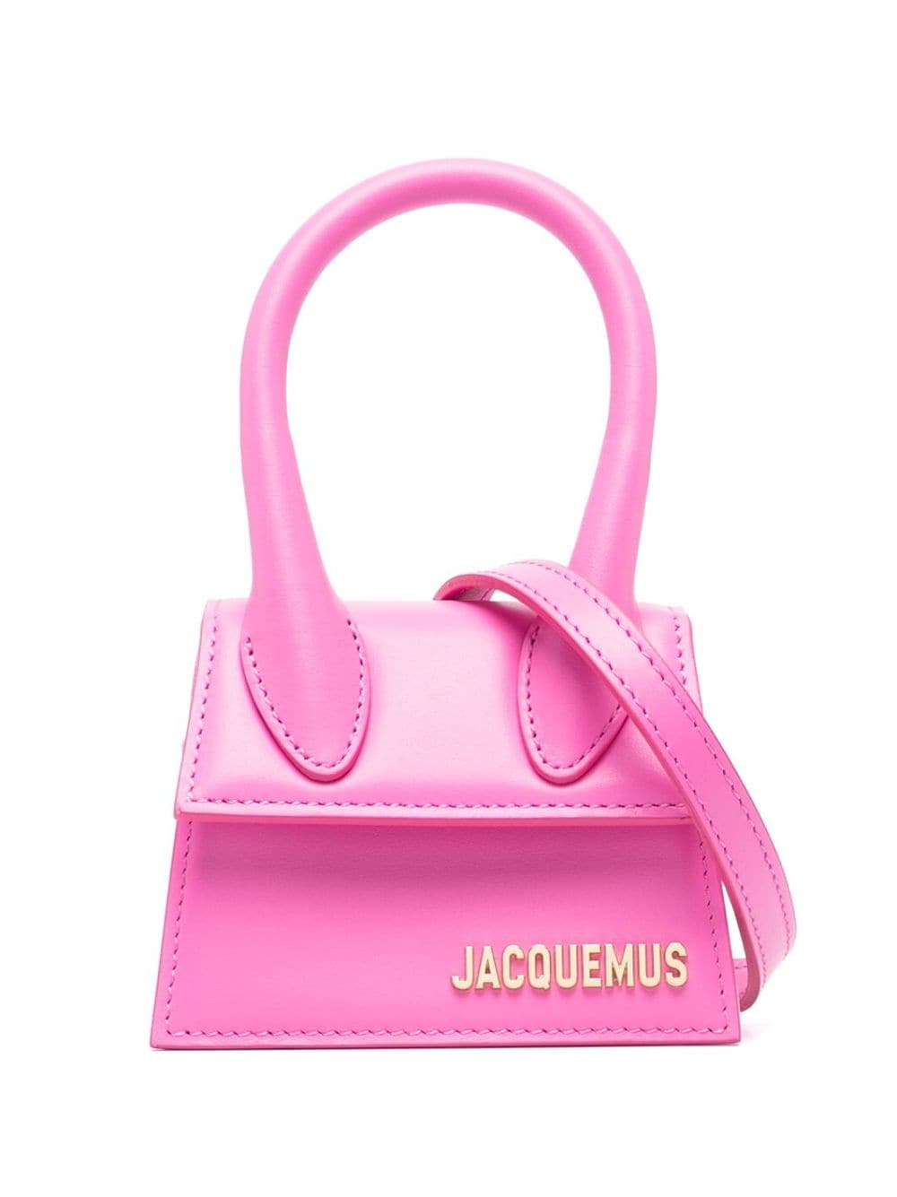 Jacquemus - Le Chiquito leather mini bag - women - Calf Leather/Cotton - One Size - Pink