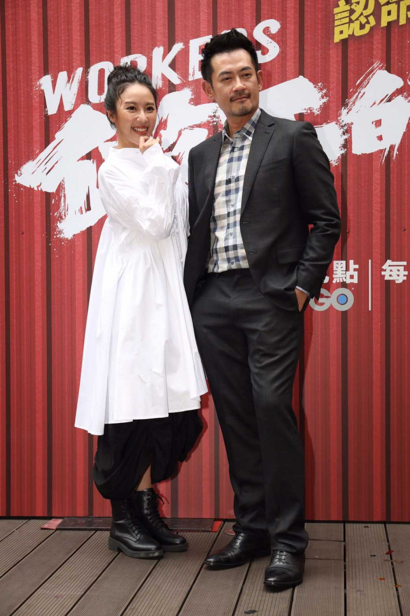 方宥心飾演性工作者，與柯叔元都在床上對戲。（攝影／張祐銘）