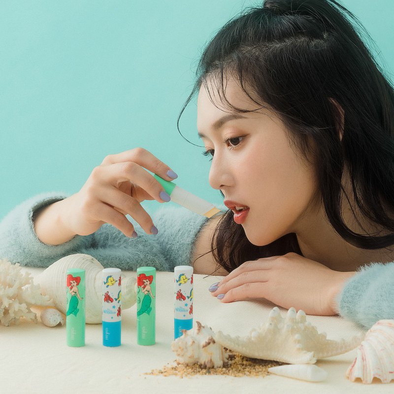 FreshO2 迪士尼聯名 小美人魚系列 感應換色潤唇棒組(雙入) 熱銷