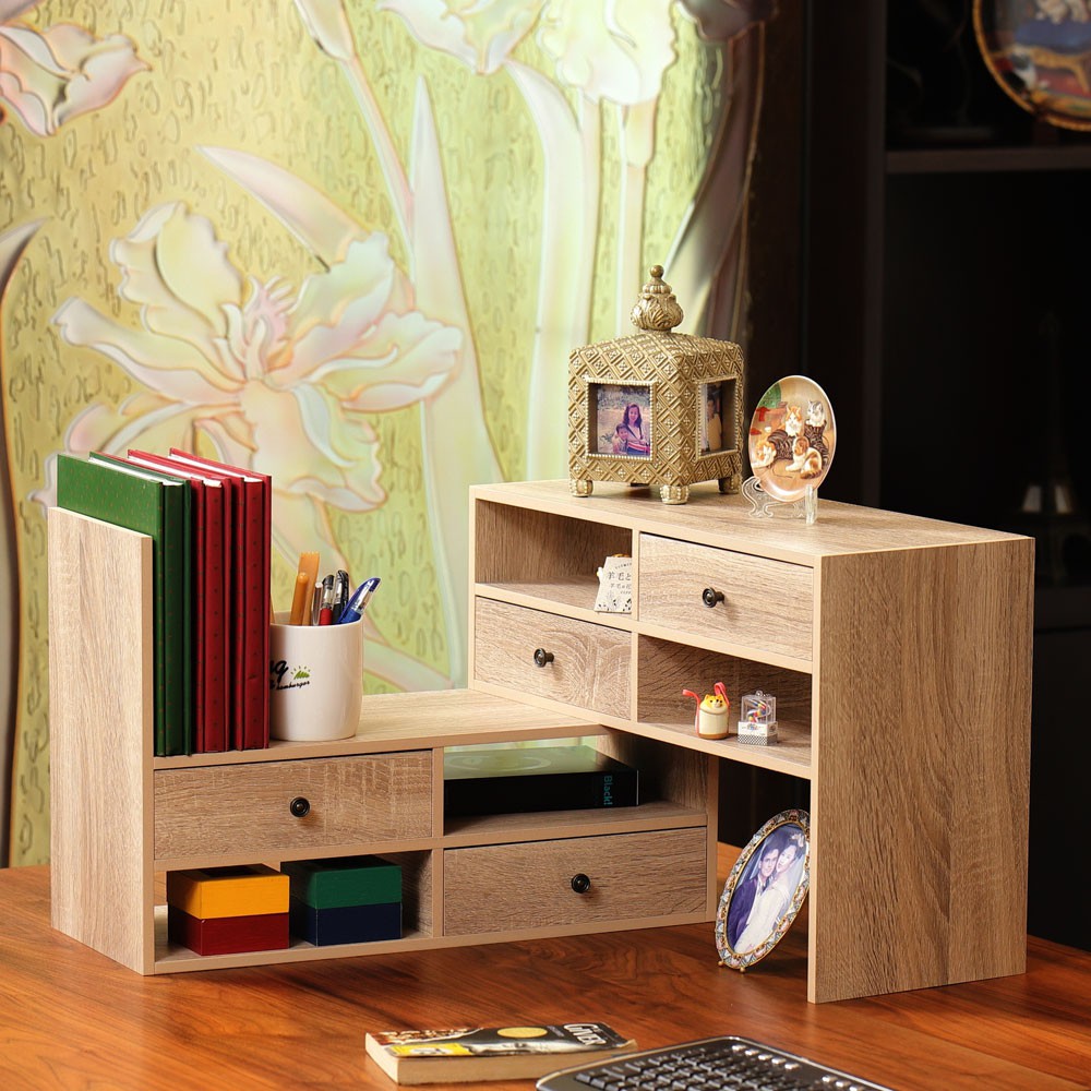 重疊可伸縮 約寬 51~91× 深 20 × 高 34 (公分) 全攤開尺寸(不伸縮) : 約寬101 x 深 20 x 高 34 (公分)‧材質：實心MDF板 + 無毒烤漆封邊 ＋金屬抽屜拉把‧顏色