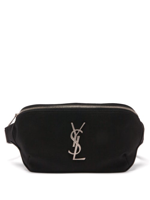 Saint Laurent - Saint Laurent considered sporty codes with this black belt bag. It's crafted from ha