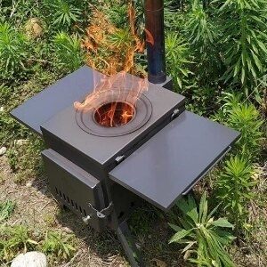 巨安網購【108080840】戶外露營燒烤野半氧化燃燒炊火箭筒柴火爐