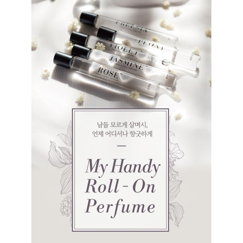 韓國 APIEU 好聞香水隨身滾珠瓶 10ml 【櫻桃飾品】【25340】