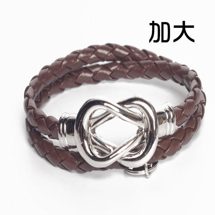 INFFINI 貴人無限大磁扣手鍊(加大咖啡款) 乙入