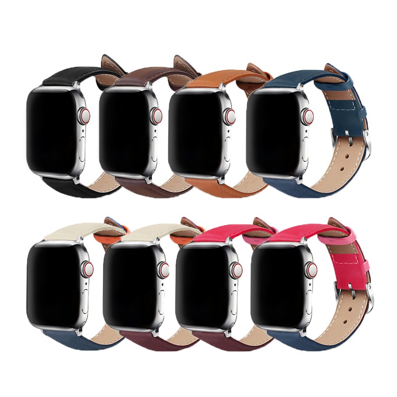 Apple Watch 皮款手錶帶 經典皮款蘋果手錶帶(替換帶)‍♀最經典復古好搭的皮質表帶你有了嗎?不管想要復古風格還是商務風格，就是這條超百搭的質感錶帶❗做工細膩，經典皮款設計復古時尚展現腕間光芒