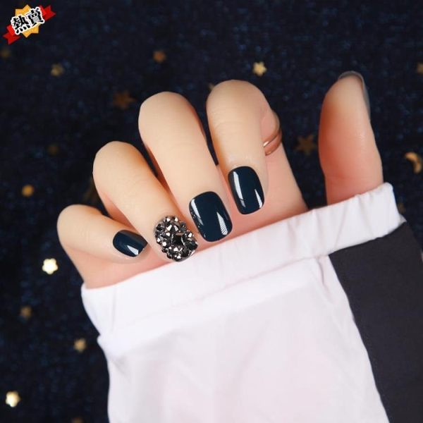 假指甲 新娘可取可帶貼片拆卸防水穿戴式美甲孕婦少女帶鉆甲片成品