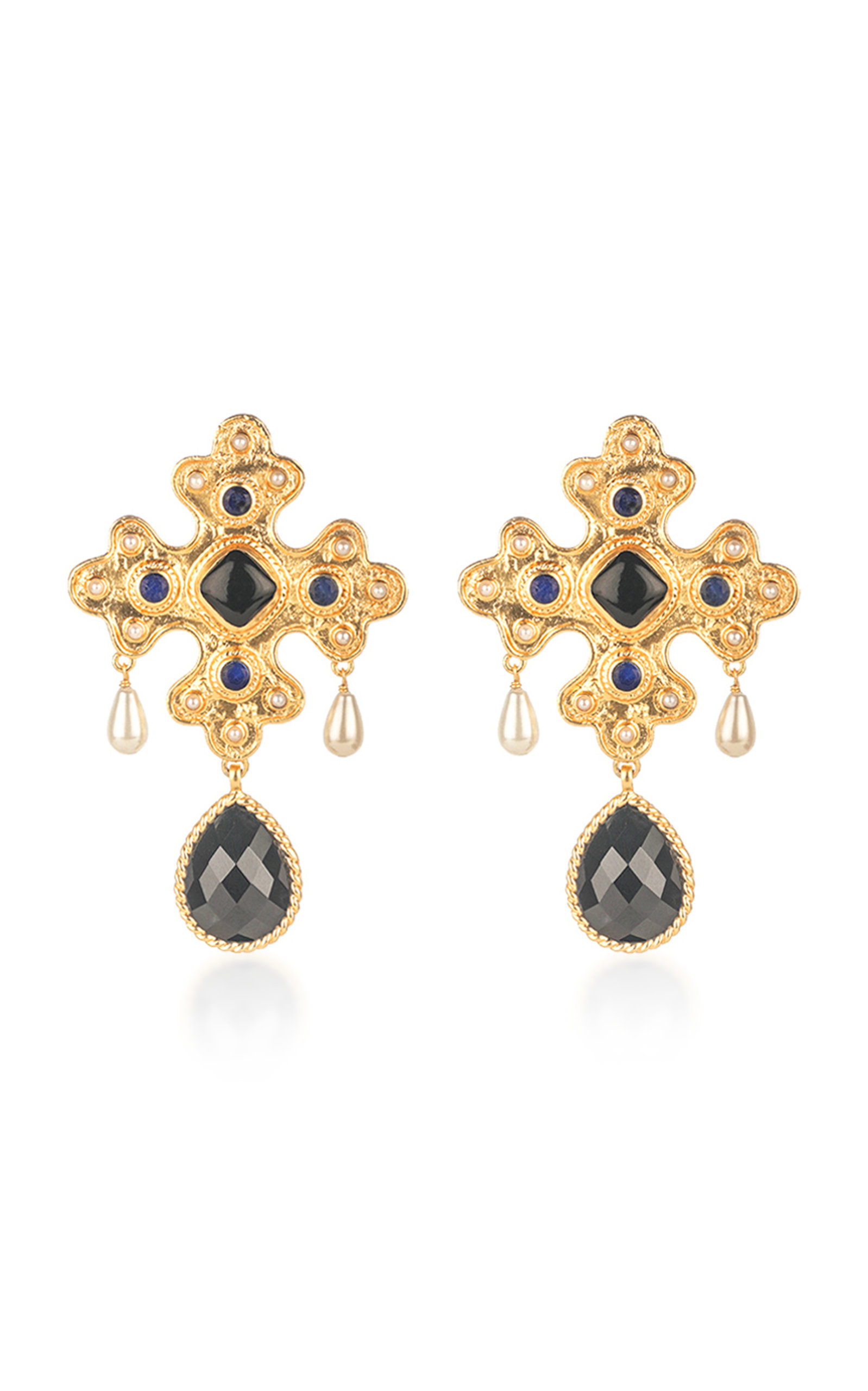Look no further than VALÉRE for statement-making jewelry. These 'Nicolette' earrings are crafted fro