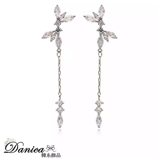 現貨 韓劇她的私生活朴敏英微鑲鋯石925銀針耳環 夾式耳環 S93383 批發價 Danica 韓系飾品