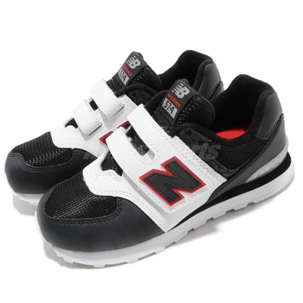 New Balance 復古慢跑鞋 574 NB 白 黑 米老鼠 魔鬼氈 運動鞋 休閒鞋 童鞋 中童鞋【PUMP306】 YV574DSAW