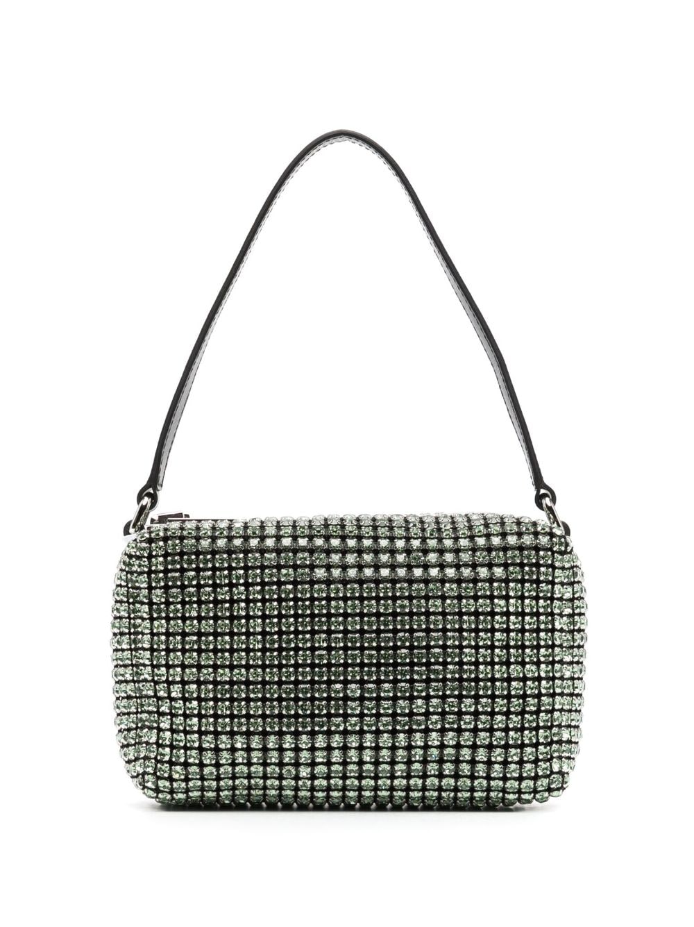 Alexander Wang - Heiress crystal-embellished mini bag - women - Calf Leather/glass - One Size - Green